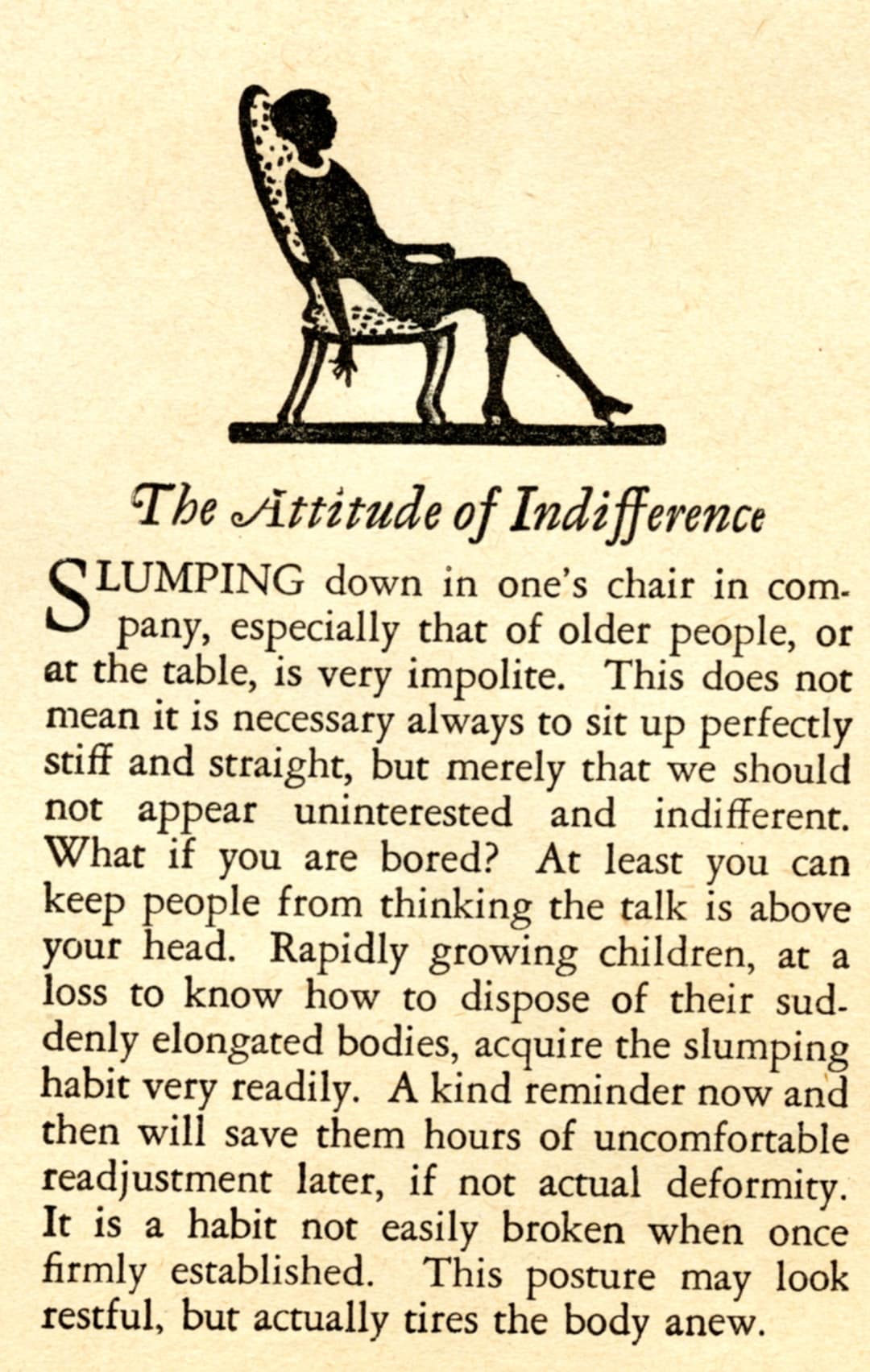 Favorite Vintage Advice: Attitude of Indifference