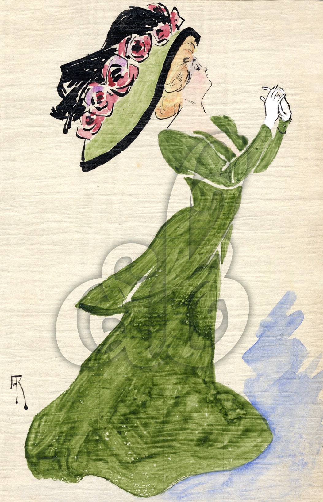 Victorian Woman Illustration