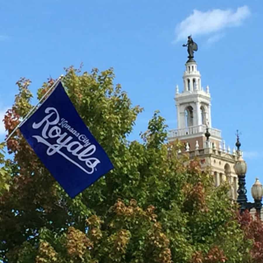 Royal blue skies in Kansas City!