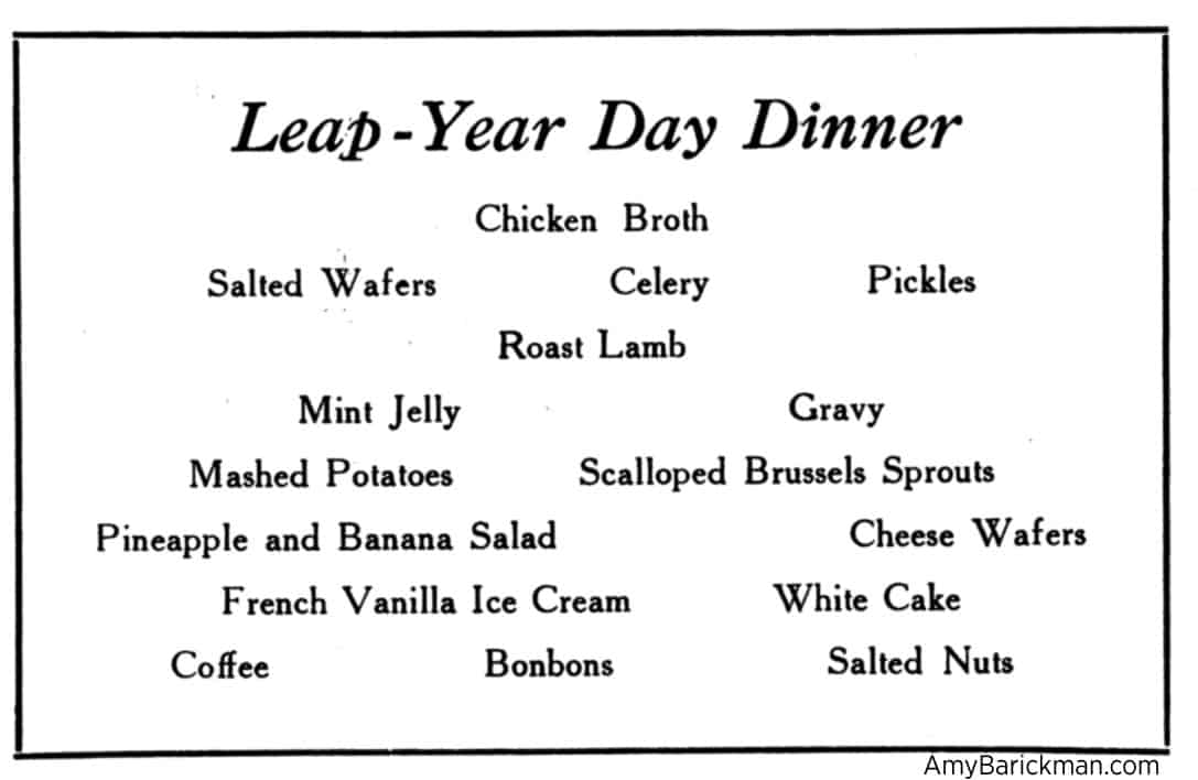 Leap Year Day Dinner