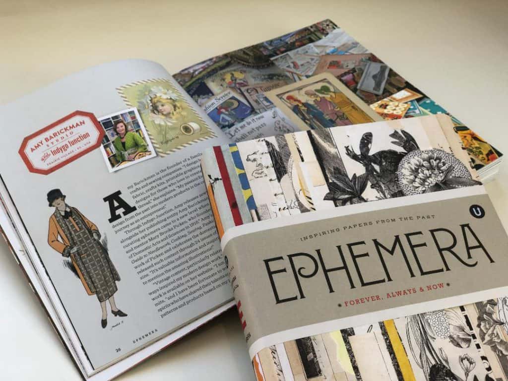 Ephemera book cover and inside