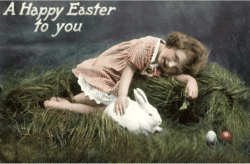 Easter, Happy vintage