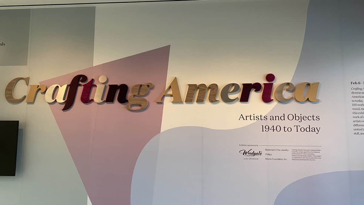 Crafting America exhibit entrance