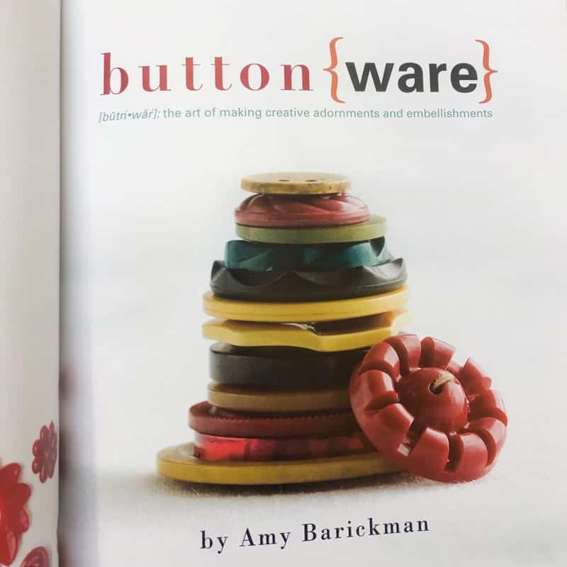 Buttonware book closeup