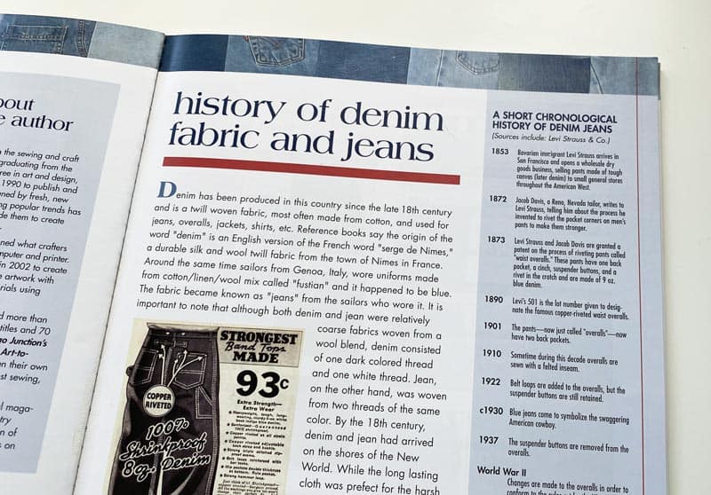 History of denim