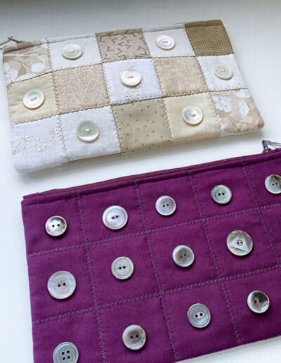 Pearl Button Pouch