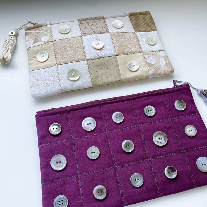 Pearl Button Pouch