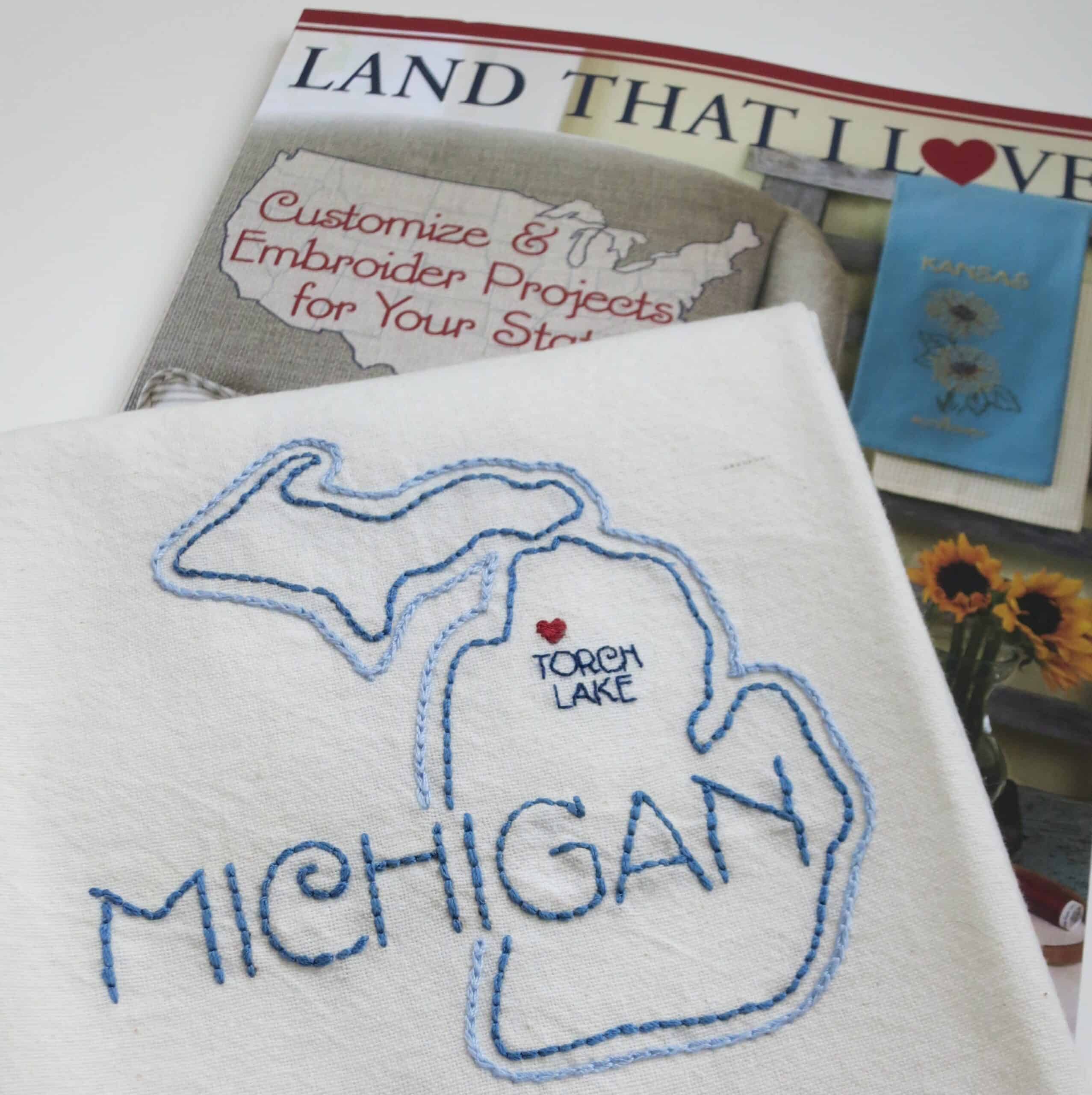 Land That I Love Michigan Towel