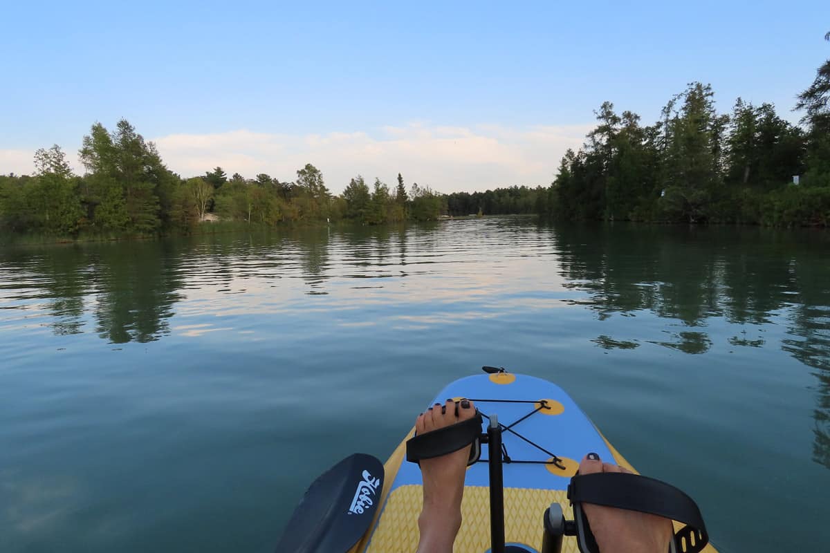 Amy on kayak