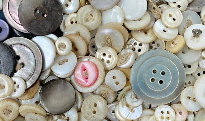 Tiny, Vintage Mother of Pearl Buttons