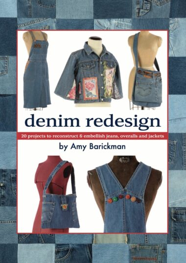 Cover Denim Redesign Book Jean Jacket Upcycle . DIY Purse made from jeans Messenger Bag